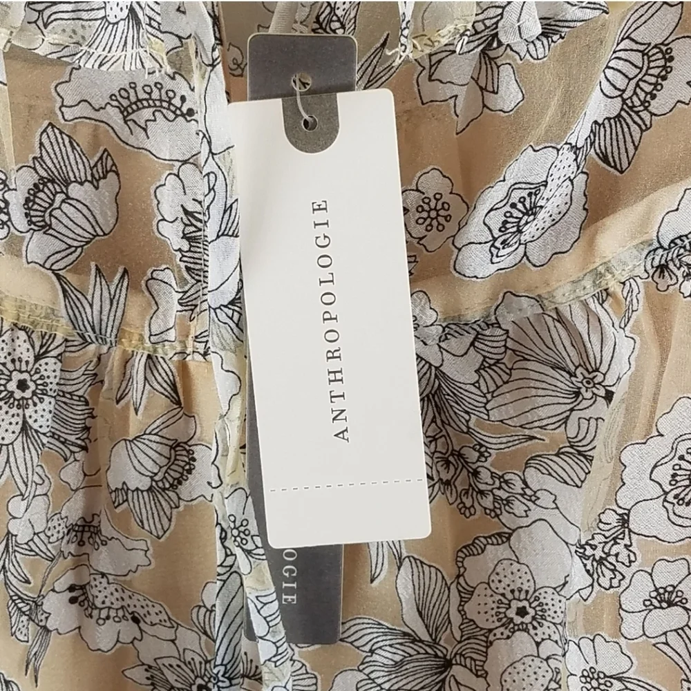 ๐HP๐ NWT ANTHROPOLOGIE/Current Air Los Angeles Organza Dress Women's Sz M - Picture 3 of 6